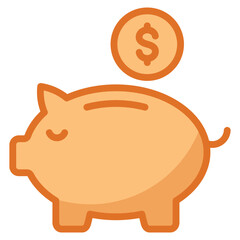Fototapeta premium Piggy Bank Icon
