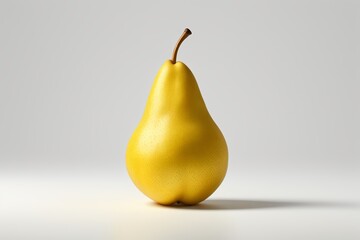 arafed pear on a white surface with a shadow