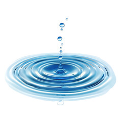 Floating Water: Capturing the Serene Beauty of Nature's Elements on transparent background.