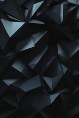 Fototapeta premium A black and white photo of a black and white pattern of triangles. The photo is abstract and has a modern feel to it
