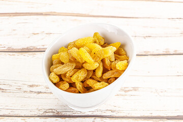 Yellow raisin - dry grape berries