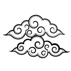 Chinese Cloud Hand Drawn Icon