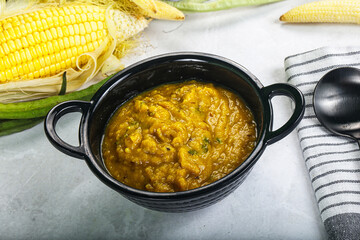 Vegan cuisine - Indian soup daal
