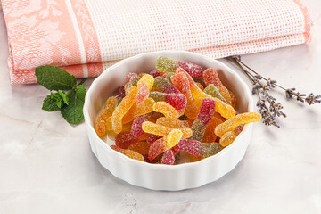 Sweet and sour marmalade worms