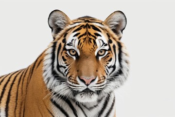 Fototapeta premium there is a tiger that is looking at the camera