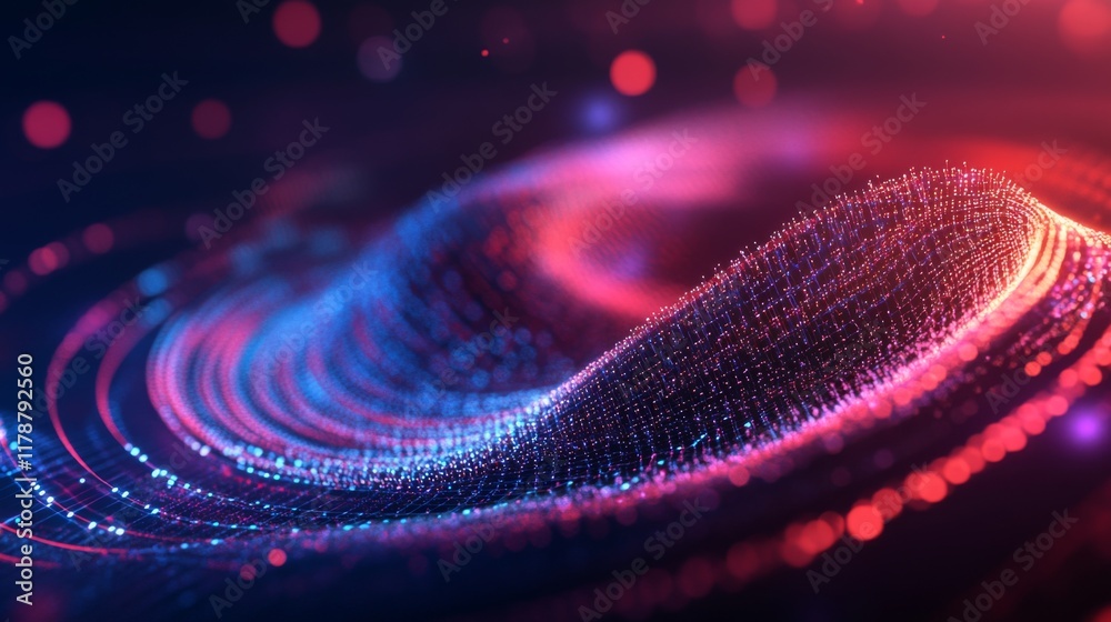 Poster a vibrant heart wave chart displayed on a digital interface, with pulsing animations that capture th