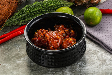 Asian cuisine - Chicken Manchurian with gravy