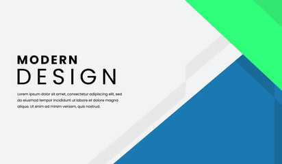 Blue and green abstract geometric background vector illustration