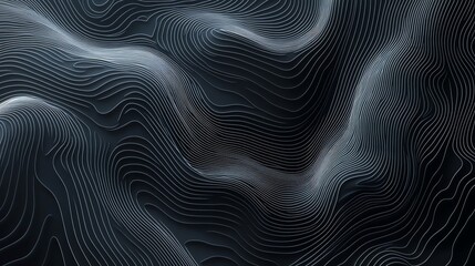 Abstract 3D Background with Wavy Lines