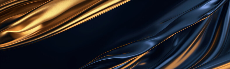 Fototapeta premium golden and black silk background