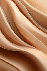Elegant Beige Fabric Waves in Mocha Mousse Tone for Luxury Product Banners