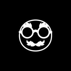 Fototapeta premium Nerd Face