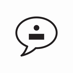 bubble speech profile user avatar icon vector sign