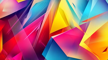 Fototapeta premium Abstract Colorful Geometric Shapes Design