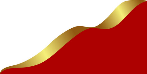 Modern Red Corner Border