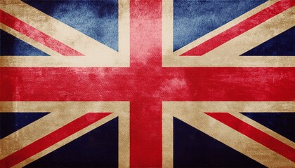 Fototapeta premium Old Vintage United Kingdom Flag