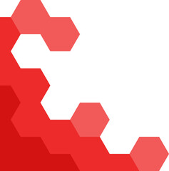 Red Hexagonal Corner 