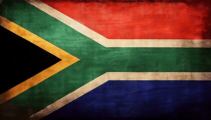 Old Vintage South Africa Flag 