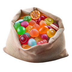 colourful chocolate candy in a bag