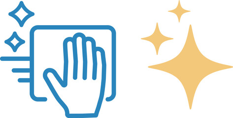 拭き掃除　輝き　アイコン