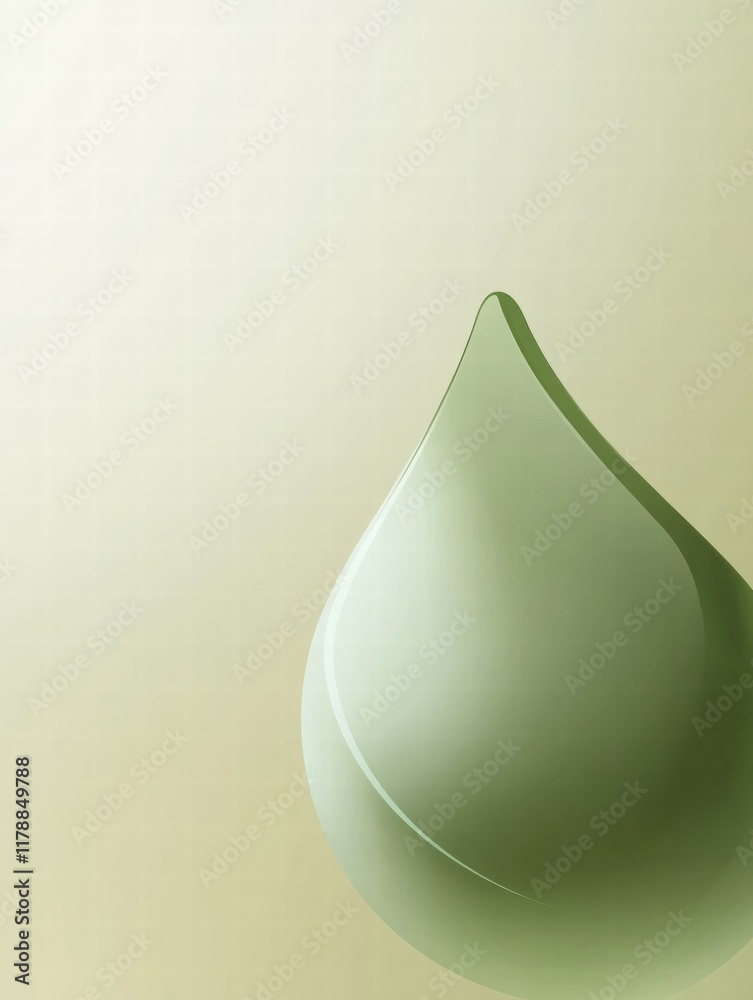 Aufkleber easily customizable avocado shape mock up with visible seed and plenty of copy space for text placem