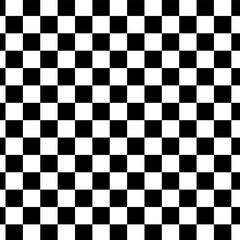 Black and white chess pattern. Checkerboard seamless vector illustration. Abstract checkered checkerboard for game. Grid geometric square shape. Race flag.