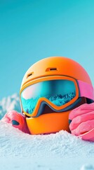 Explore winter sports with gear for skiing and snowboarding in snowy landscapes
