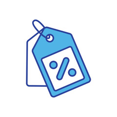 Discount Tag icon isolated on a white background. Vector illustration.
