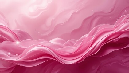 Obraz premium Abstract Pink Fluid Silk Waves Design