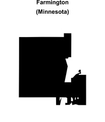 Farmington (Minnesota) blank outline map