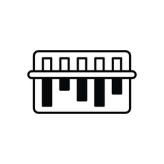 Barcode icon isolated on a white background. Vector illustration.