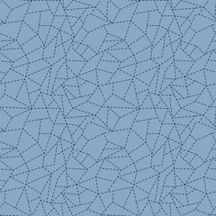 Japanese Geometric Net Vector Seamless Pattern