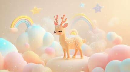 Obraz premium easter card with bunny