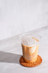 Chilled Iced Creamy Coffee Latte
