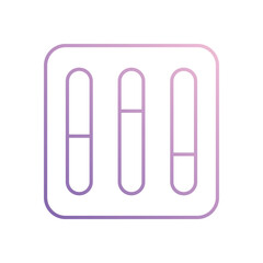 Filter Options icon isolated on a white background. Vector illustration.