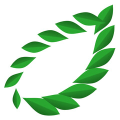 green leaves frame leaf element png