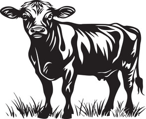 cow on grass