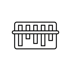 Barcode icon isolated on a white background. Vector illustration.