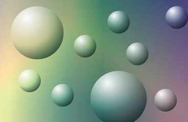 Different colored bubbles on colorful background. Use as background, wallpaper, backdrop, web page,