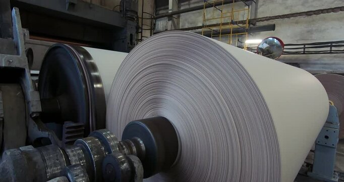 A factory for the production of rolled paper .