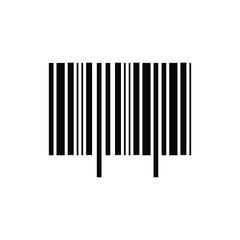 Barcode icon logo design template isolated illustration