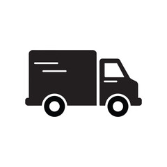 Delivery truck icon logo design template isolated illustration