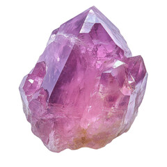 Kunzite, Glimmering Pink Quartz Crystal with Faceted Edges and Natural Beauty
