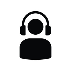 Customer service icon logo design template isolated illustration