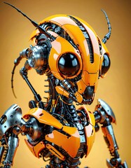 cyborg robot vector illustration