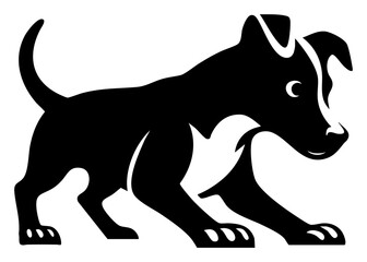 Dog Silhouette Vector Illustration