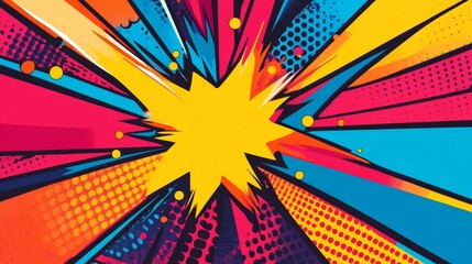 pop art style background, vector illustration