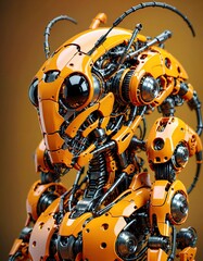 cyborg robot vector illustration