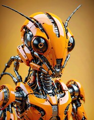 cyborg robot vector illustration