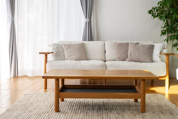 明るいリビング